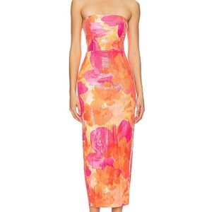 Oralie Midi Dress Strapless